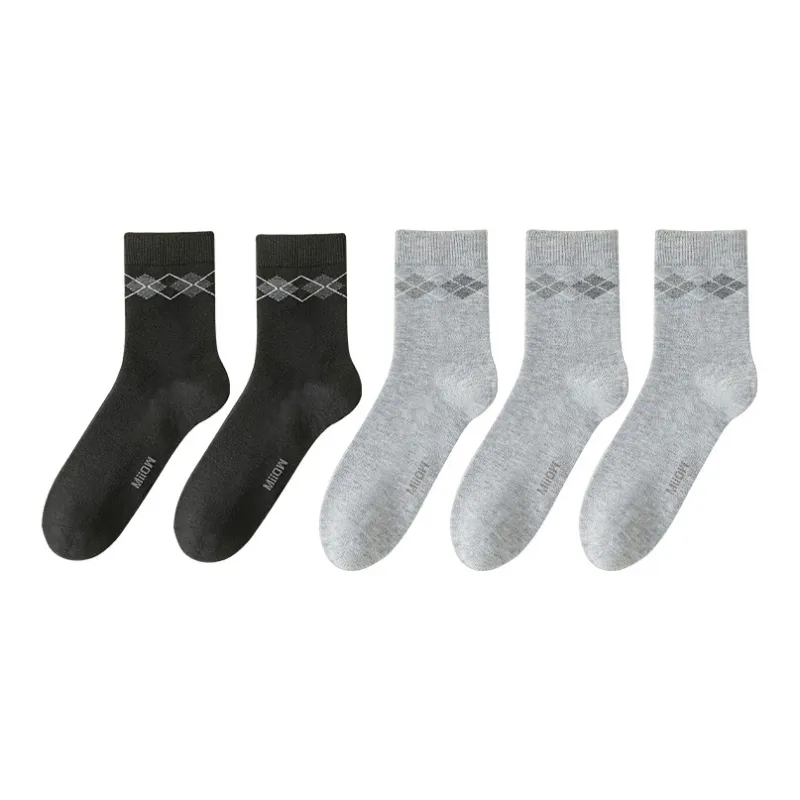 MIIOW Mid Calf Socks Men's 5 Pack-5