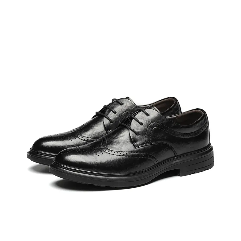 Warrior Fashion Business Dress Shoes Men's Black-9