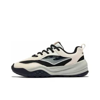 Erke Anti Slip Wear Resistant Low Top Casual Shoes Women's Black Beige