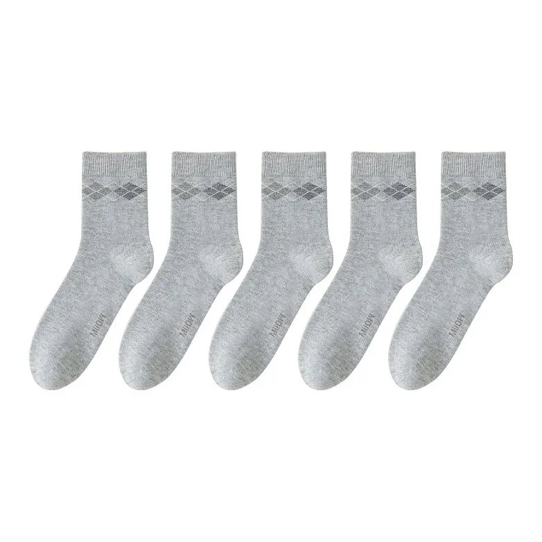 MIIOW Mid Calf Socks Men's 5 Pack-18
