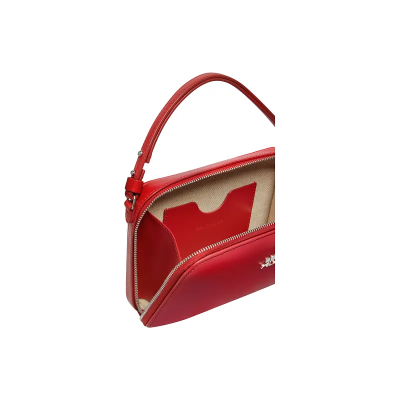 COURREGES Cloud Logo Plaque Chained Shoulder Bag-3