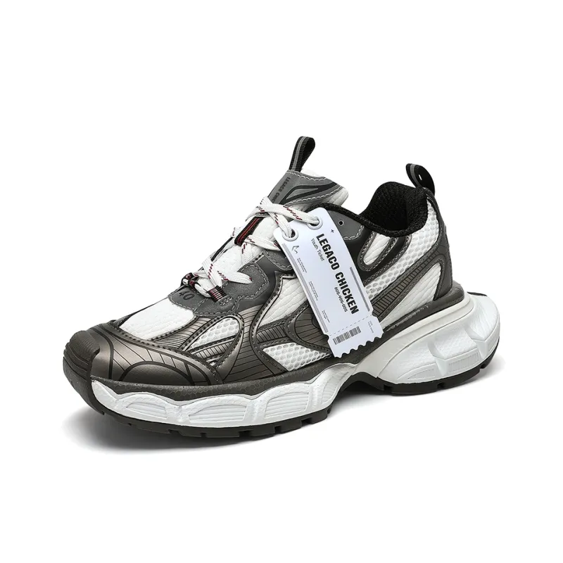 Legaco Chicken Cushioning Anti-Slip Wear-Resistant Breathable Height Increasing Low-Top Chunky Sneakers Unisex-25