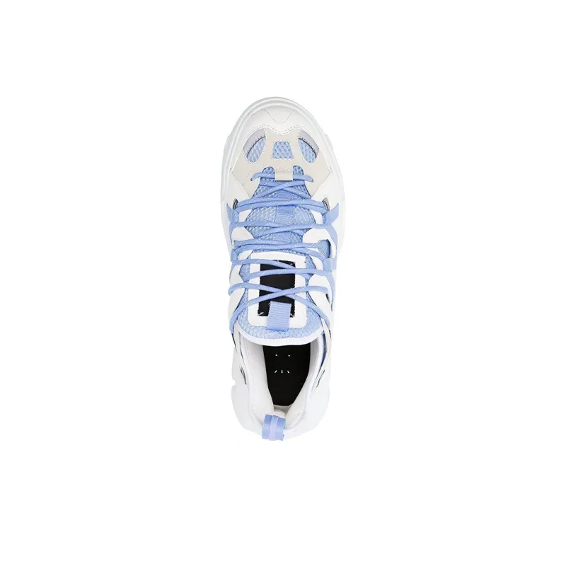 McQ Alexander McQueen Cushioning Low Top Casual Shoes Men's White Blue-4