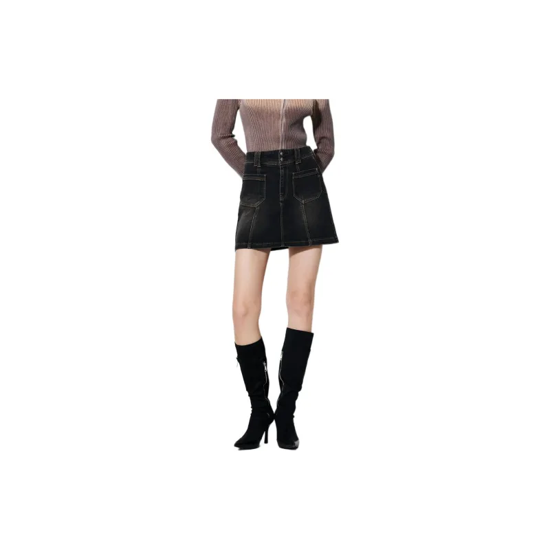 ONLY A Line Skirt Denim Short Skirts Skirt Women's-1