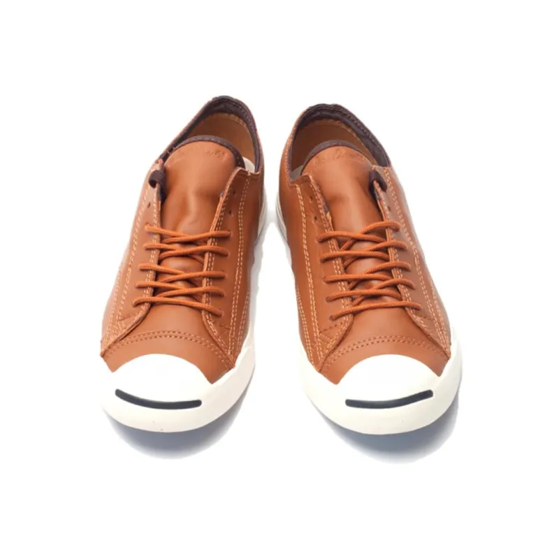 Converse Jack Purcell Anti-Slip Wear-Resistant Low-Top Skateboard Shoes Men's Yellow Brown-2