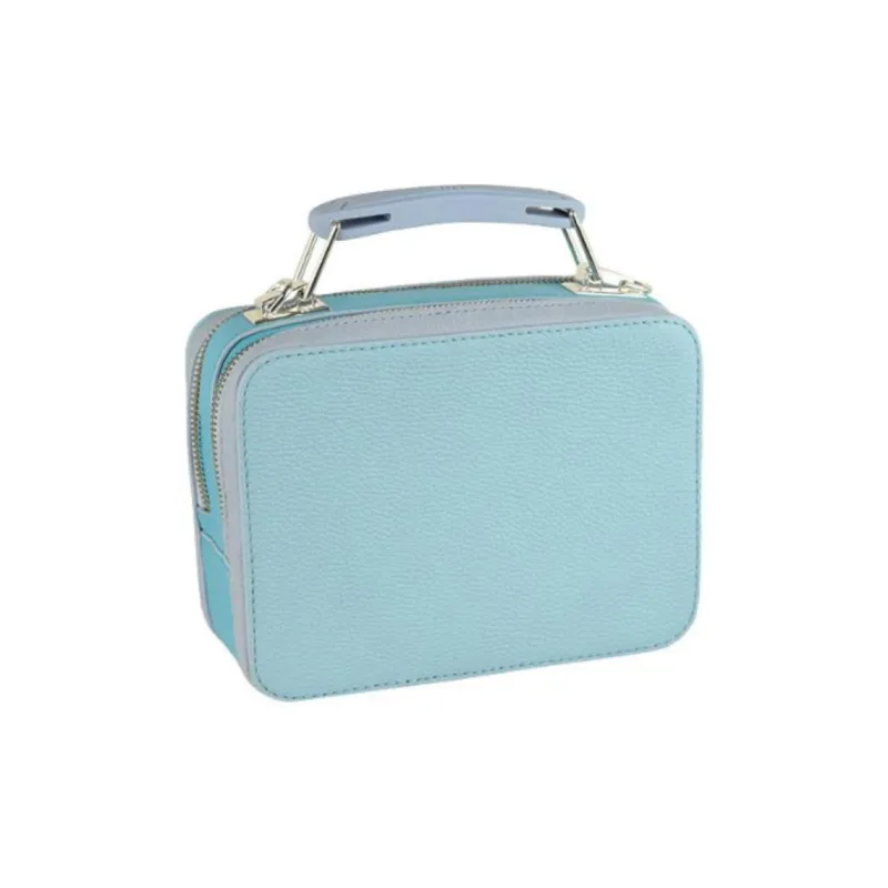 MARC JACOBS Leather Shoulder Bag, Crossbody Bag, Handbag Women's Blue-1