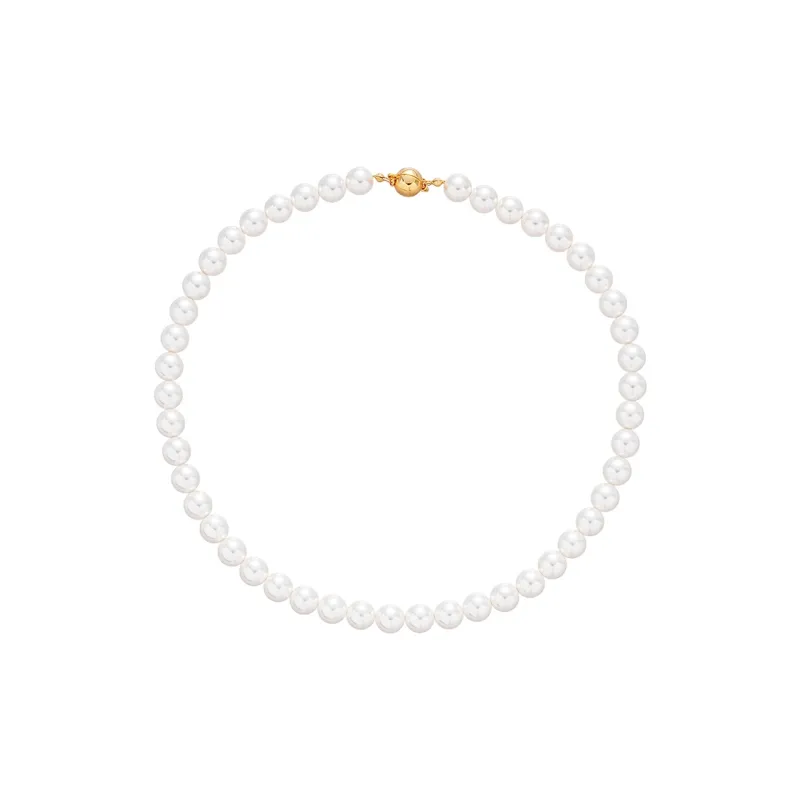 Drejew Copper Alloy Imitation Pearl Necklaces Women's-6