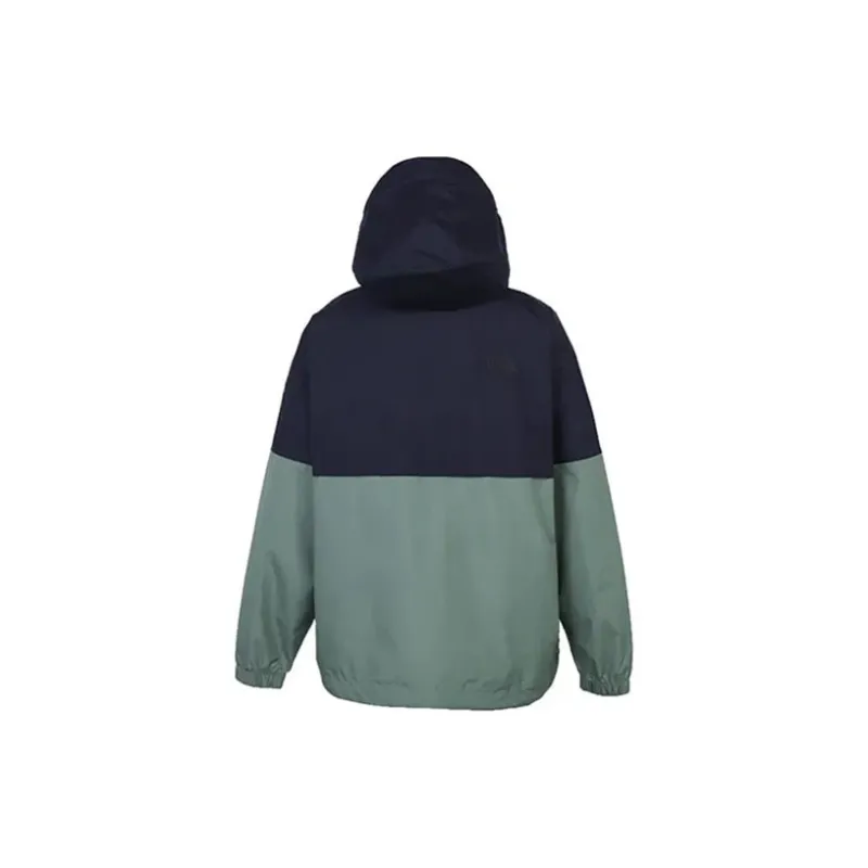THE NORTH FACE Windproof And Wear-Resistant Windbreaker Jacket Men's Peacock Green Shopping Bag Included-2