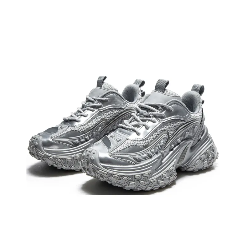 MQ Cushioned Slip-Resistant Low-Top Chunky Sneakers Unisex-1