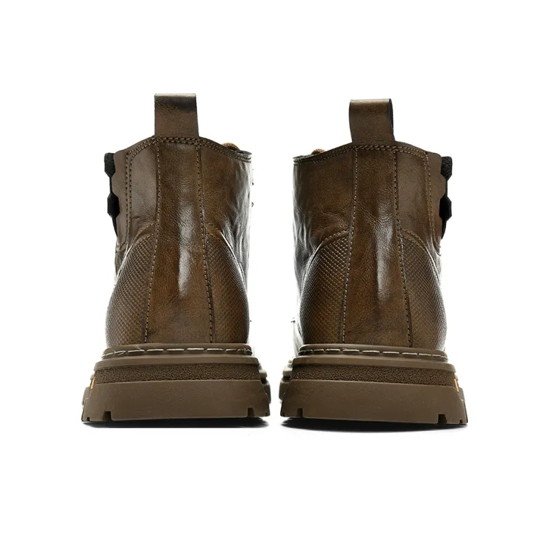 HLA Work Boots Men High Top-8