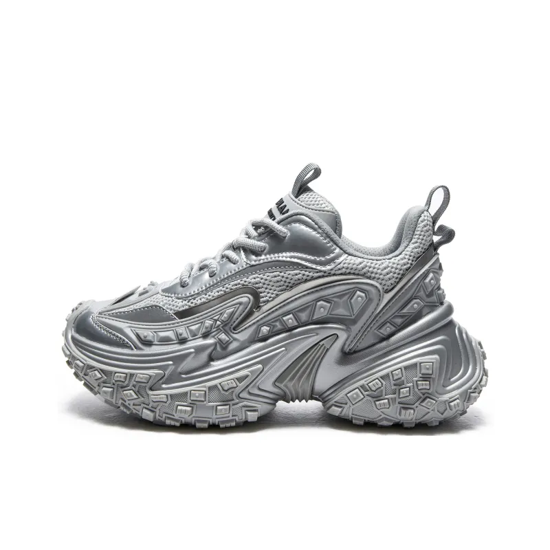 MQ Cushioned Slip-Resistant Low-Top Chunky Sneakers Unisex-0