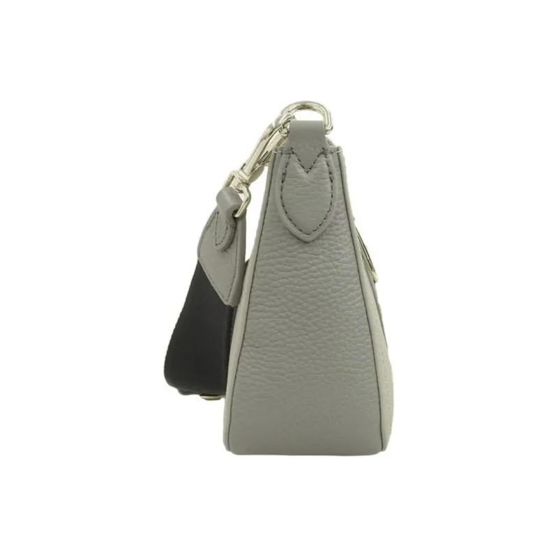 Furla Atena Leather Shoulder Bag, Crossbody Bag Women's Gray-2