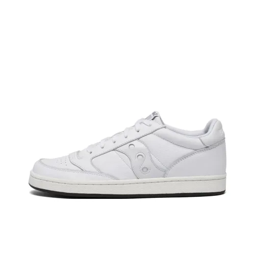 Saucony Jazz Court Anti-Slip Wear-Resistant Low-Top Skateboard Shoes Unisex White