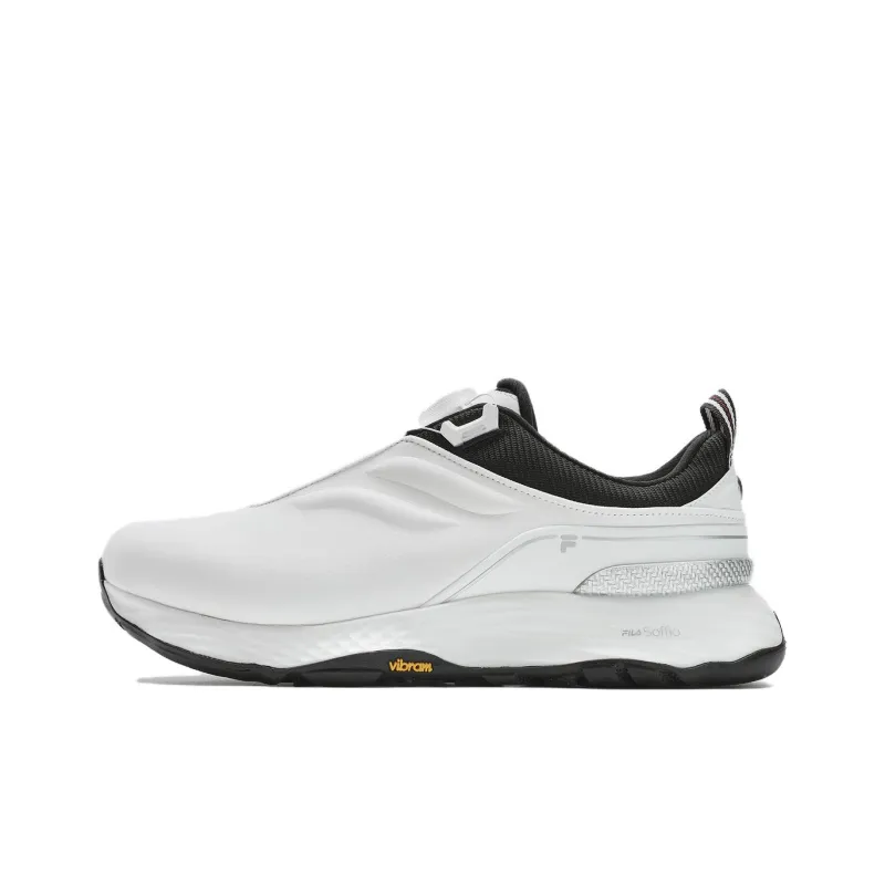 FILA Anti Slip Wear Resistant Low Top Golf Shoes Men's White-0