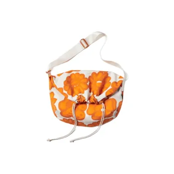 UNIQLO Polyester Handbag Shoulder Bag Women's Bright Orange