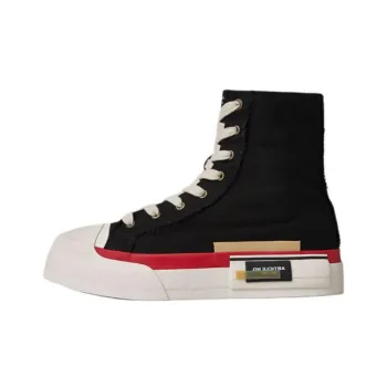 ARTICLE NO. Wear Resistant High Top Canvas Shoes Unisex Black Red