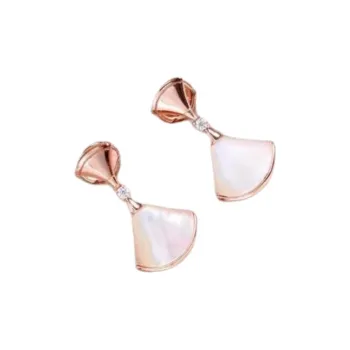 BVLGARI Divas' Dream Series 18K Rose Gold Earrings Women's
