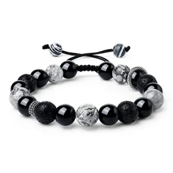 LANMUYINNUO Obsidian Bracelets Unisex