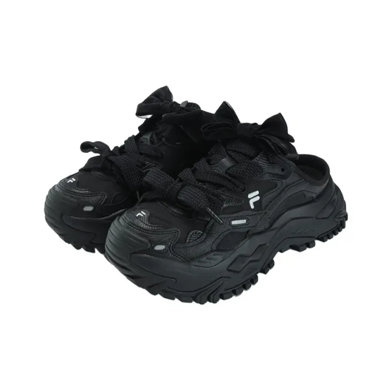 FILA FUSION Bianco Mule Slippers 'Black' Women's-2
