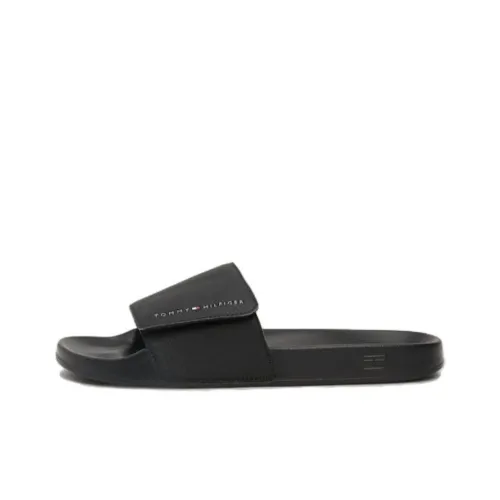 Tommy Hilfiger Abrasion Resistant Slide Slippers Men's Black