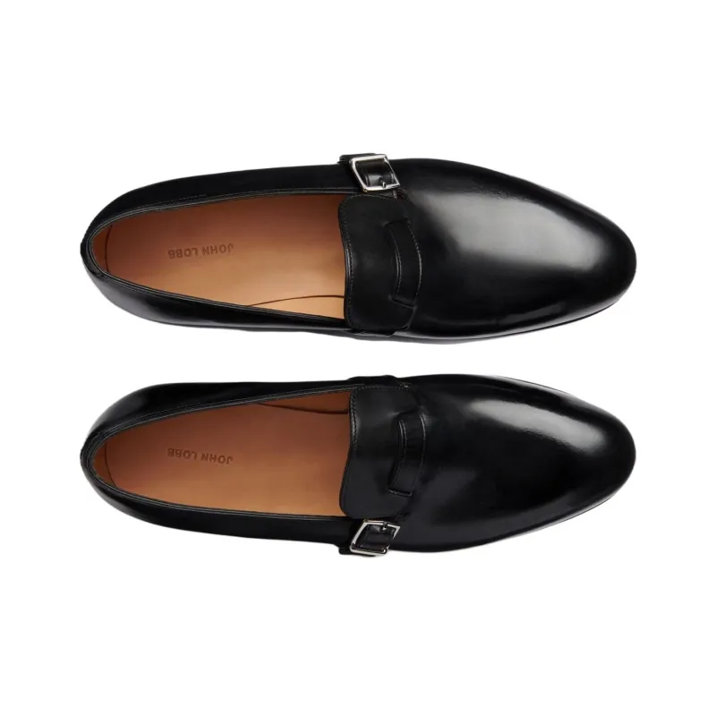 JOHN LOBB Delano Loafers Men's Black-3