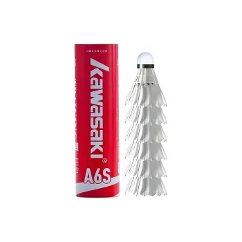 Kawasaki A6S 6 Pack Goose Feather Humped Goose Feather Training Ball For Indoor And Outdoor Competition Shuttlecocks
