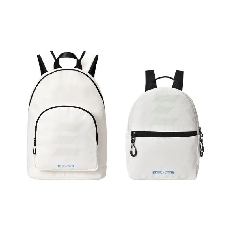 FINITE LOOP Bottle Eco Friendly Cloth Backpack Unisex Gardenia White-10