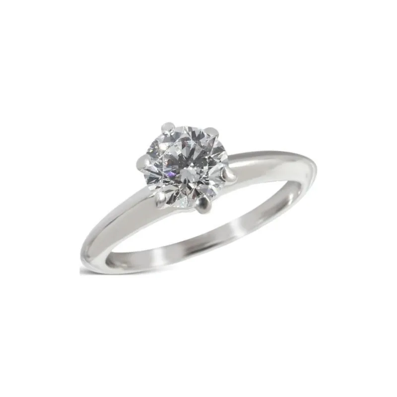TIFFANY & CO. Pre Owned Platinum Diamond Engagement Ring-1