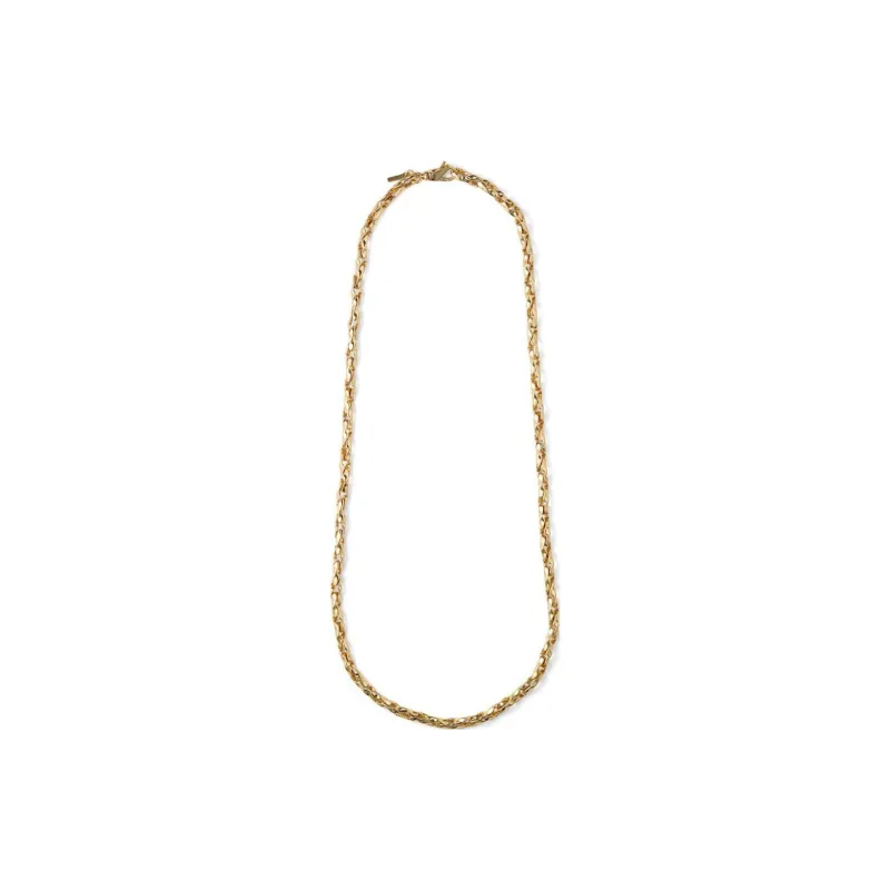 EMANUELE BICOCCHI Gold-plated Hammered Chain Necklace-0