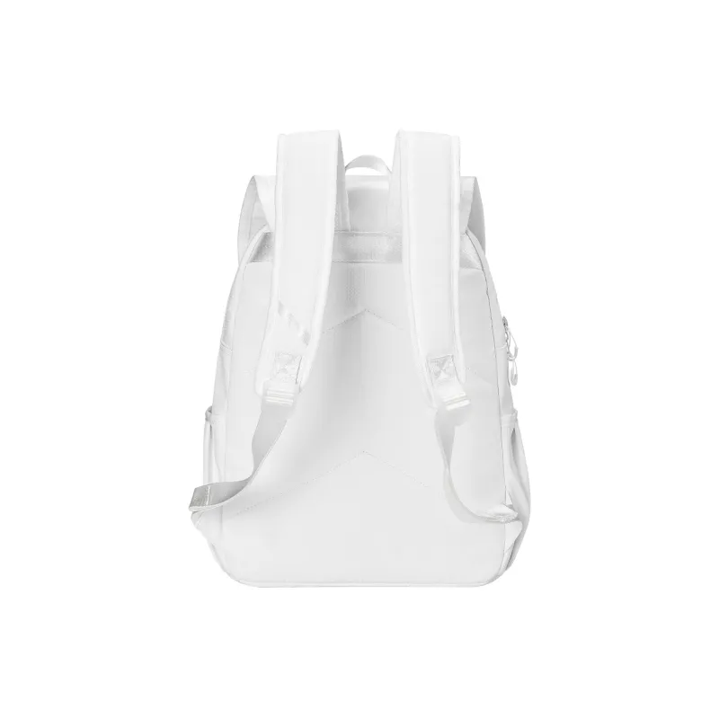 FINITE LOOP Recycled Material Student Backpack Unisex White-2