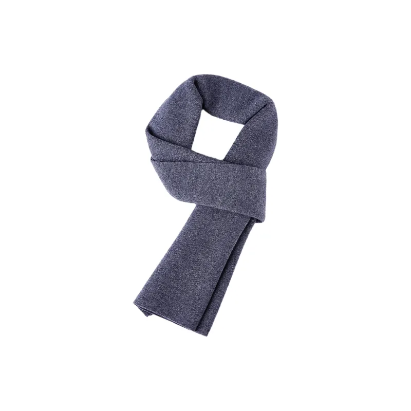 H YXIANG Wool Knit Scarves Men's-10
