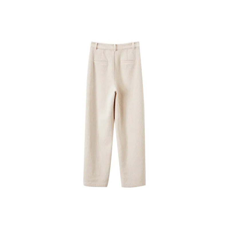 XIANGYING Casual Pants Women's Beige-1