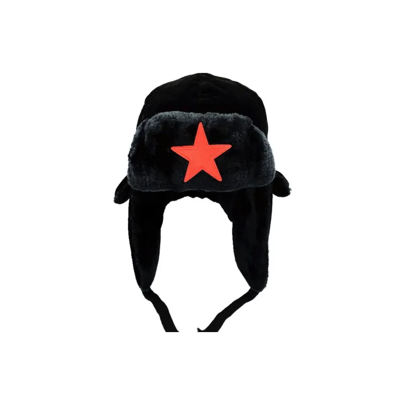 Yamaichi Maru Flocked Cloth Trapper Hats Unisex-0