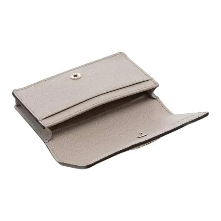 Furla Leather Card Holder Women's Gray-4