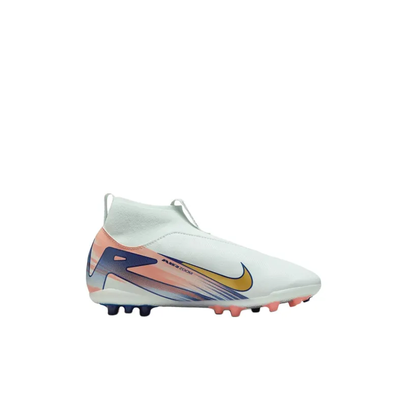 Nike Anti Kick Cushioning Mid Top Kids' Soccer Shoes White Red Kids'-1