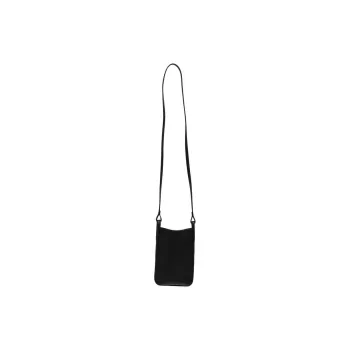 LONGCHAMP Le Foulonné Cow Leather Cell Phone Pouch Shoulder Bag Crossbody Bag Women's Black
