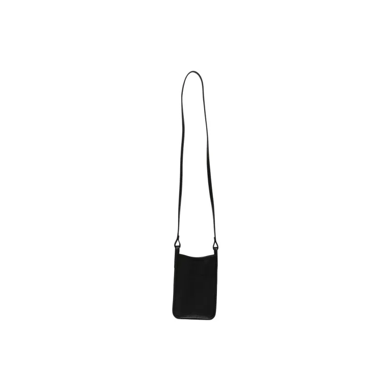 LONGCHAMP Le Foulonné Cow Leather Cell Phone Pouch Shoulder Bag Crossbody Bag Women's Black-0