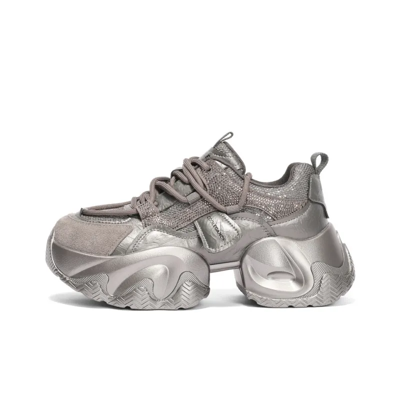 BELLE Anti-Slip And Wear-Resistant Lightweight Low-Top Chunky Sneakers Women's-0