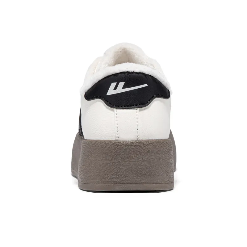 WARRIOR Skateboard Shoes Women's Low Top Beige Black-3