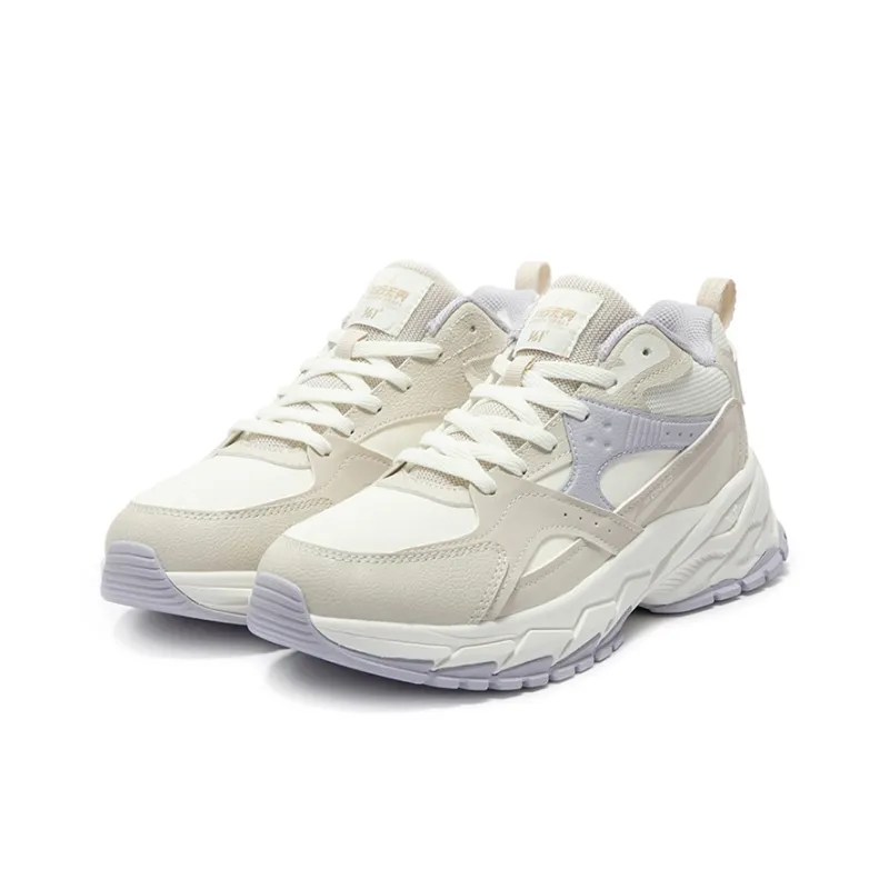 361° Slip Resistant, Abrasion Resistant, Thermal Low Top Casual Shoes Women's Beige Purple-2