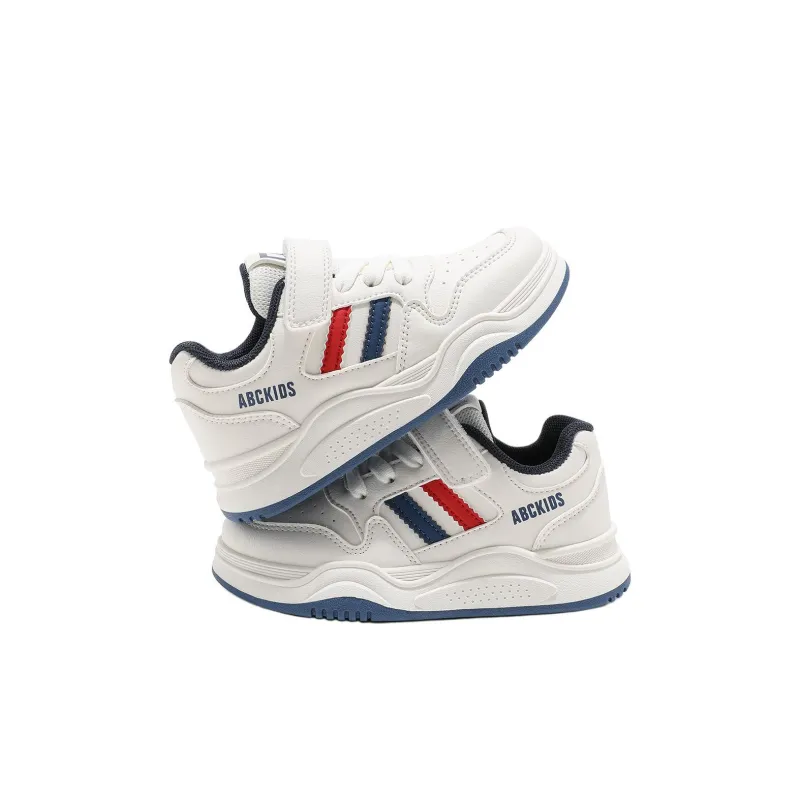 ABC KIDS Slip Resistant Cushioning Rebound Lightweight Cushioning Kids' Skateboarding Shoes White Kids'-6