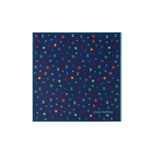 LOUIS VUITTON Allover Lv Animals Pocket Square