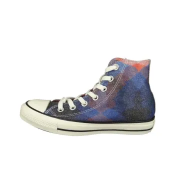 MISSONI x Converse Chuck Taylor All Star Anti-Slip Wear-Resistant High-Top Canvas Shoes Women's Blue Purple