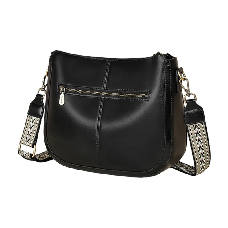 COMELY Cow Leather Patchwork Synthetic Leather Shoulder Bag Crossbody Bag Regular Women's Wine Coffee-14