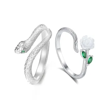 GLOIRE S925 Silver Rings Unisex Versatile Fashion, Brightening Everyday Commute, Romantic Love Confession