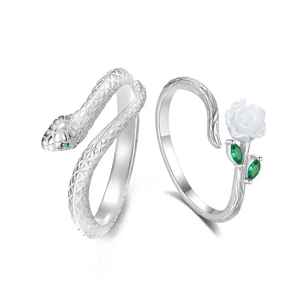 GLOIRE S925 Silver Rings Unisex Versatile Fashion, Brightening Everyday Commute, Romantic Love Confession-4