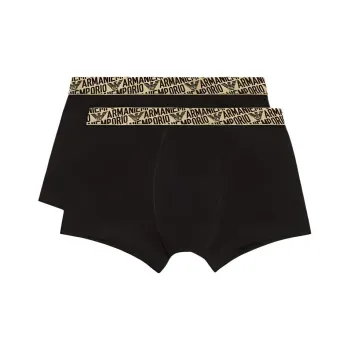 EMPORIO ARMANI Two pack Of Asv All over Shiny Logoband Boxer Briefs