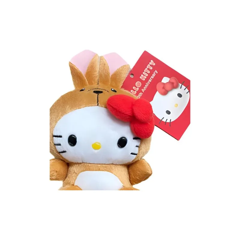 Sanrio Australia HELLO KITTY 50th Anniversary Kangaroo Dolls Plush Pendant 9cm High-3