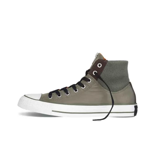 Converse All Star Anti-Slip Wear-Resistant High-Top Skateboard Shoes Unisex Olive Green