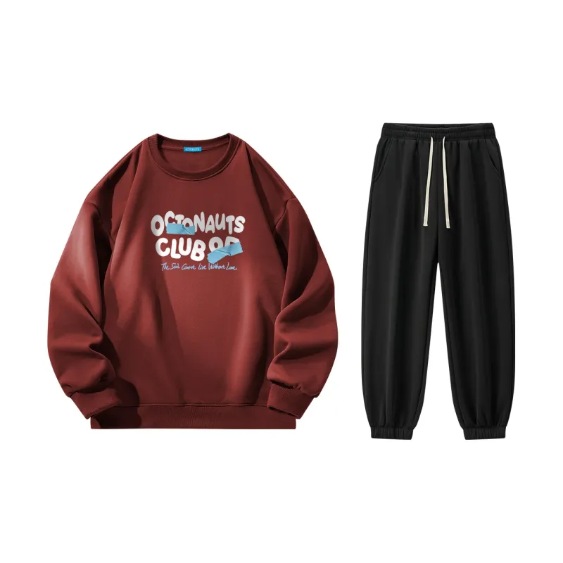 Small Columns Under The Sea Sweatshirt Set Unisex-65